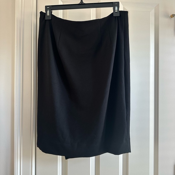 White House Black Market Asymmetrical Black Skirt - Picture 2 of 5